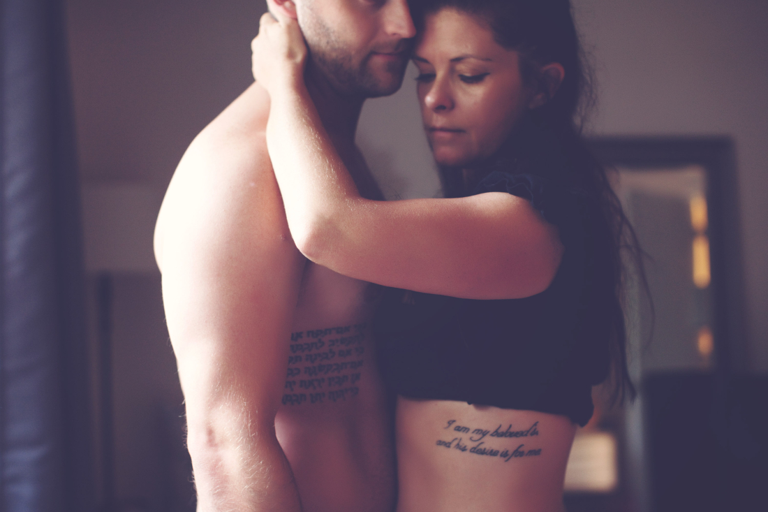 His and Her Rib Tattoos